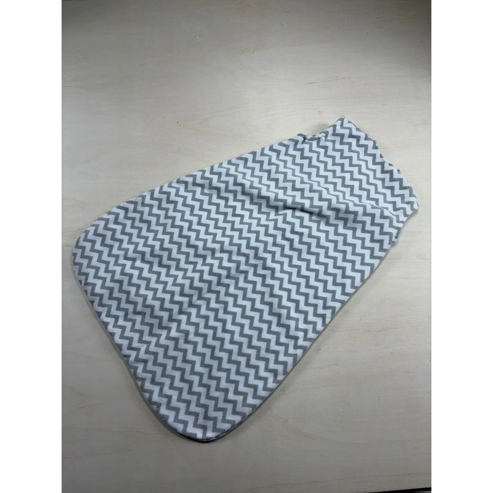 Disney Baby Dumbo Fleece Sleep Sack Gray White Chevron Wearable Blanket 6-12M